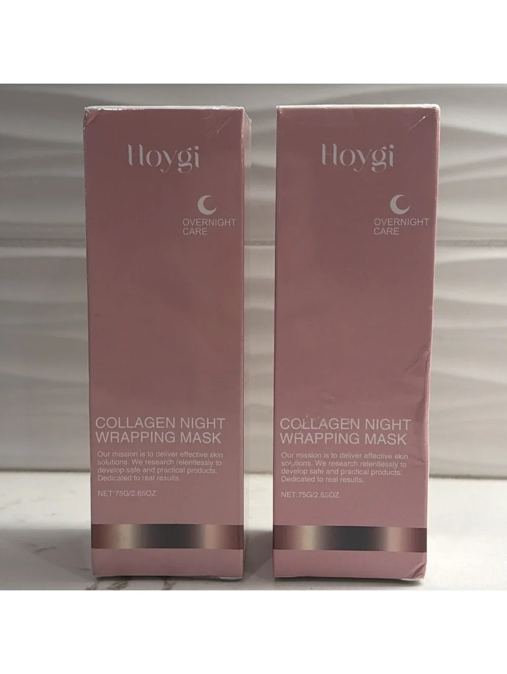 Night Care Collagen Night Wrapping Mask W/applicator Brush 75ml - Set Of 2 - NEW